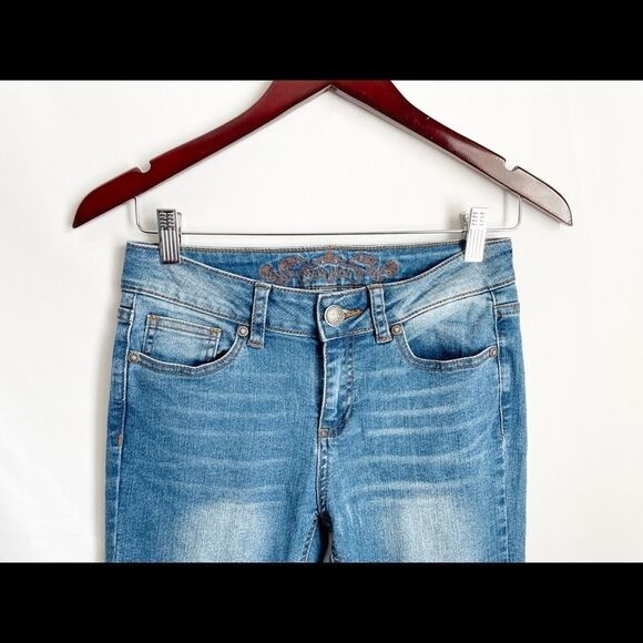 Wax Jeans Boot Cut Stretch Medium Wash Sz 5 - Picture 3 of 7